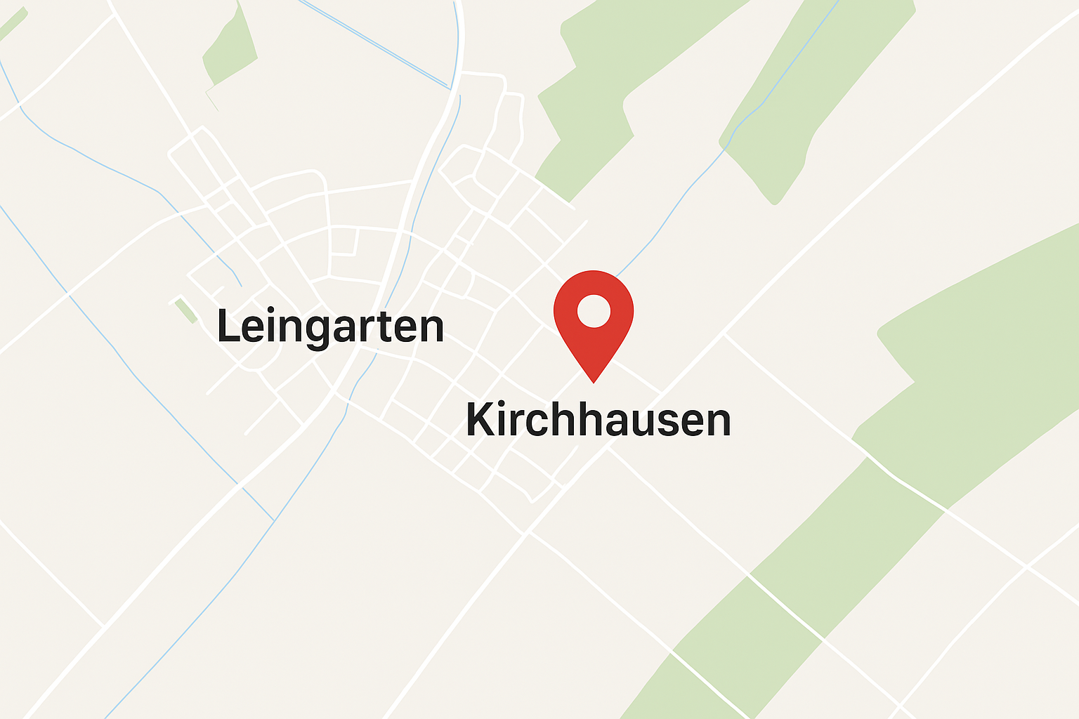karte von leingarten und kirchhausen